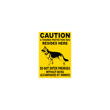 Protection Dogs A5 Sign