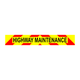 Magnet Highway Maintenance  Chevron Design Black Text (MG028)