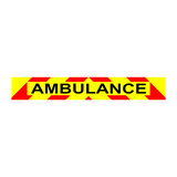 AMBULANCE with Chevron Design Black Text MG114