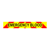 EMERGENCY BLOOD Chevron Design Text (MG134)