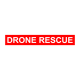 DRONE RESCUE Red with White Text (MG181)