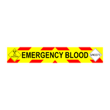 EMERGENCY BLOOD + UN3373 + Bio Hazard MAGNET Chevron Design