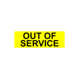 OUT OF SERVICE - Yellow Background Black Text - MAG227