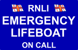 Dash Card - Emergency Lifeboat on Call - BLUE Background