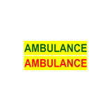 Ambulance 2 piece - Green text and one Red Text (MG033)