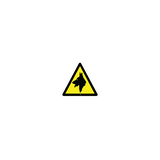 Sticker - Warning Dogs on Board Logo - Triangle Decal 100mm