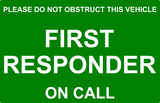 Dash Card - FIRST RESPONDER