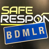 Reflective Badge - BDMLR - Blue