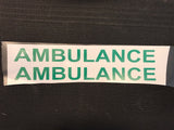 Sticker - AMBULANCE Text Only Decals 525mm