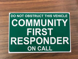 Dash Card - Community First Responder