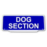 Univisor - DOG SECTION - Blue Background with White Text - UNV327