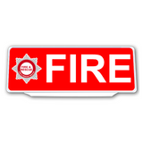 Univisor - FIRE with Crest / Logo - Red Background with White Text - UNV305