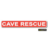 CAVE RESCUE Red with White Text (MG186)