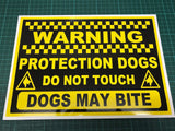 Protection Dogs Warning Sign