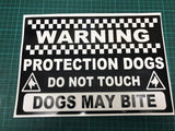 Protection Dogs Warning Sign