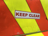 Sticker KEEP CLEAR 250mm