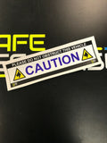 Sticker CAUTION dog logo ST24579